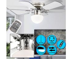 etc-shop Decken Ventilator Raum Kühler Lüfter Lampe Leuchte im Set inklusive Fernbedienung