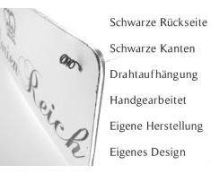 DAS ORIGINAL! Shabby Vintage Schild Türschild HIER WOHNT EIN FEUERWEHRMANN Geschenkidee Dekoration Holzschild Landhaus Chic