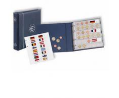 Münzalbum NUMIS mit 7 Hüllen für 21 komplette Euro-Kursmünzensätze