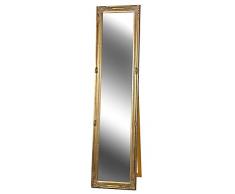 B.U.S. Wohnstyle Standspiegel Spiegel antik Gold Abigail 160 x 40 cm
