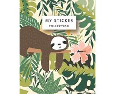 My Sticker Collection: Sloth Themed Blank Sticker Album for Kids