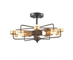 XHJZ-W Ventilator-Licht ABS Silent-Fernbedienung Chandelier Stealth 6-Speed ​​Shift Deckenventilator Geeignet für Schlafzimmer Küche Balkon