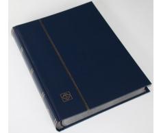 Leuchtturm 64 Schwarze Seiten Einsteckbuch Briefmarkenalbum Einband dunkelblau