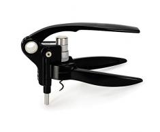 Le Creuset, Professionelles Korkenzieher-Set mit dazupassendem Kapselschneider, Entfernung von Weinkorken, Schwarz, LM250