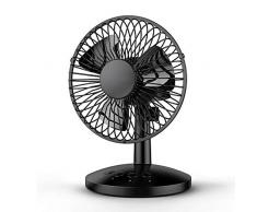 Funme USB Tischventilator Tragbarer persönlicher Lüfter Leiser elektrischer Ventilator Kleiner Tisch-Ventilator mit 60 Grad einstellbar für Zuhause, Büro, Reise, Außenbereich (Schwarz)