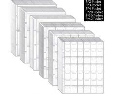 30 Stück Münz Sammler Binder Sheets Münz Plastik Taschen Seite Mün Klar Halter Briefmarken Währung Sammeln Album