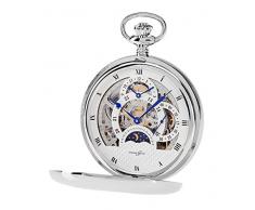 Hermann Jäckle Calw Skelett Taschenuhr mit Handaufzug incl. Kette & Box