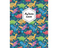 My Sticker Album: Blank Sticker Book for Boys 8x10 Inches 100 Pages Children Activity Book