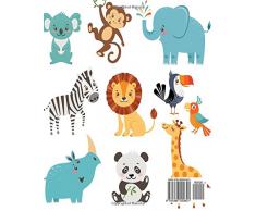 My Zoo Blank Sticker Book: Blank Sticker Book For Kids, Sticker Book Collecting Album