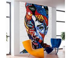 Vlies Fototapete 200x270 cm ! Top - Tapete - Wandbilder - Wandbild - Bild - Fototapeten - Tapeten - Wandtapete - Wanddeko - Wand - Gesicht h-A-0038-a-a