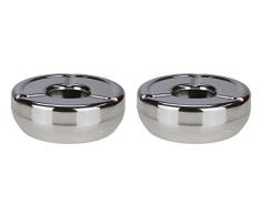 Bambelaa! Aschenbecher Stabile Ausführung Deckel für draußen Windaschenbecher Design Ascher Sturmaschenbecher Edelstahl (2)