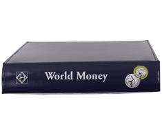 LEUCHTTURM 323813 Münzalbum OPTIMA “World Money“ | für Münzen inkl. 5 Hüllen für Münzen mit Ø 42, 27, 20, 34 mm | ohne Schutzkassette | blau