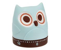 TFA Dostmann 38.1039 EULE Küchen-Timer, mechanisch, Eieruhr lustig, Retro, Kunststoff