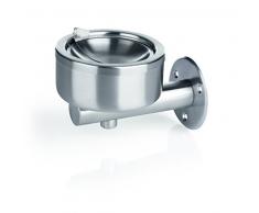 Ascher Wandaschenbecher Wandascher 12 cm, einfache Ausführung 18/0 mit Windfang