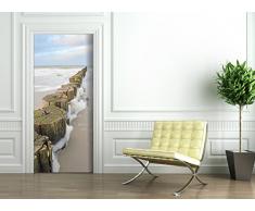 StickerProfis Türtapete selbstklebend TürPoster - BÜCHER MIT Kerzen - Fototapete Türfolie Poster Tapete