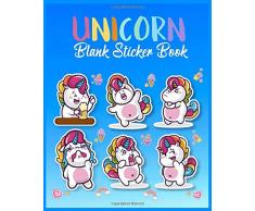 Unicorn Blank Sticker Book: Unicorn Theme Blank Sticker Book - Sticker Album for Storing Stickers – Sticker Pages Reusable -Blank Sticker Book for ... Sticker Pages For Kids - Unicorn Sticker Book