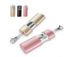 3 x Zigaretten Taschenascher Taschenaschenbecher geruchsdicht | Reise-Aschenbecher - FAPPEN Aschenbecher für unterwegs - Aschenbecher to go (Schwarz +Champagner Gold +Pink)