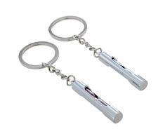 Iycorish 2 klassisch Sanduhr Schluesselanhaenger Stundenglas Schluesselanhaenger Fuer perfekte rosa blau