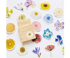 46 Stück/Box Blumen Poesie Papier Dekoration Aufkleber DIY Album Tagebuch Etikett Aufkleber