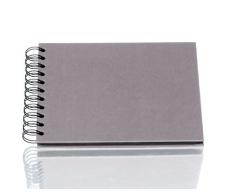 Rössler Papier 1329452490 - S.O.H.O. Wire-O-Fotoalbum, 40 Seiten, Größe: 19.5 x 14.5 cm, taupe