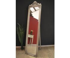 Standspiegel 180 cm Spiegel antik Silber barock Landhaus Wandspiegel