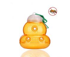 Poolmer Werkzeuge zum Aufziehen von Bienen Stundenglas Indoor Outdoor Hängende Einfüllbox Der Bienenstockfang Nichttoxisch Gefäße für Wespen Kunststoff(1PC)