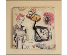 Küchenuhr FIFTIES Wanduhr im Retrolook Lunchtime