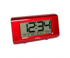 WT 197 - eleganter Funkwecker mit Temperaturanzeige, Technoline, rot-metallic, 14,5 cm x 38,8 cm x 7,2 cm