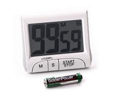 Eieruhr - Timer mit Countdown mit Magnethalterung Fuß Count-Up Stoppuhr großes Display