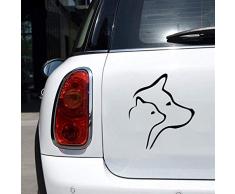 Dkisee Cat & Dog zufällige Wand-Auto-Aufkleber, 15,2 cm Vinyl-Aufkleber, trendiger Hipster-Aufkleber für LKW, Stoßstange, Fenster, Laptop, Spiegelwände