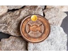 Räucher-Zubehör Stäbchen- und Kegelhalter Sonne/Mond