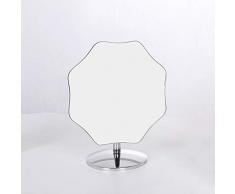 AZHom European HD einziger Spiegel Spiegel Spiegel Desktop Tuba drehbare Tisch Definition Kosmetikspiegel tragbarer Spiegel drehbarer Spiegel Princess Spiegel (Color : M)