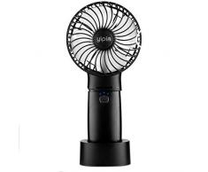 yipin Ventilator Handventilator Mini USB Leise Tragbarer mit 4000mAh Powerbank-Funktion 3 Einstellbare Kleiner Ventilator Für Haus/Büro/Reise/im Freien (Schwarz)