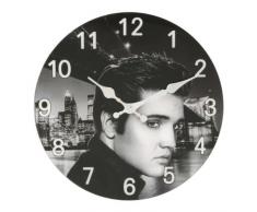 Widdop W9716 Wanduhr aus Glas mit Elvis Presley Motiv, 30 cm