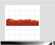 Fliesenaufkleber Fliesentattoos für Bad & Küche - Küchenfliesen 70x70 cm - Fließen 20x15 cm - MD022 - Klippe Traumland