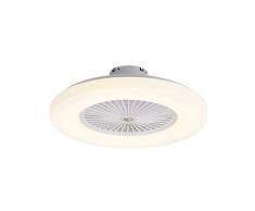 LED Deckenventilator mit Beleuchtung und Fernbedienung Leise Westinghouse Dimmbar 3-Gang Einstellbare 36 W Retro Modern Deckenleuchte Deckenleuchte für Schlafzimmer Wohnzimmer (White)