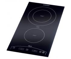 ROMMELSBACHER Domino Einbaukochfeld EBC 3477/TC - Schott Ceran Kochfläche, Touch Control, energiesparend, 9 Leistungsstufen, 99 Minuten Zeitschaltuhr, 3400 Watt, Einbaumaße 270 x 500 x 69 mm