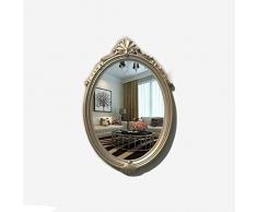 Schminkspiegel, tragbarer Schminkspiegel Dekorativer Spiegel Spiegel Eingang Ovaler Badezimmerspiegel Wasserdichter Badezimmerspiegel Schminktischspiegel Einfach Make-up, Rasur und Gesichtspflege