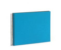 goldbuch Spiralalbum, Bella Vista, 35 x 30 cm, 40 schwarze Seiten, Leinen, Türkis, 25963