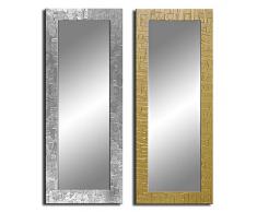 Bilderdepot24 Wandspiegel Spiegel - Kacheln ca. 135x45 cm - Silber