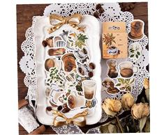 Coffee House Dekorative Sticker Scrapbooking Tagebuch Album-stock-lable
