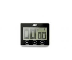 ADE Digitaler Küchentimer TD 1203 mit extra großem XL LCD-Display. Elektronischer Kurzzeitmesser mit Countdown und Stoppuhr, Sensor-Tasten, Standfuß und Magnet-Aufhängung. Akustisches Signal. Eieruhr
