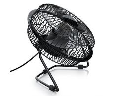 CSL - Ventilator 17cm - Fan - mini Tischventilator Schreibtischventilator - USB Anschluss - neigbar - Hoher Luftdurchsatz - klein und leise - perfekt für den Schreibtisch - Energie-sparend
