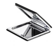 KTX7® Taschenspiegel X.4 mit magnetischem Verschluss (Schwarz)