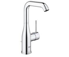 GROHE Essence Waschtischarmatur, Zugstange, hoher Auslauf, Schwenkbereich wählbar 0° / 150° / 360°, AquaGuide 32628001