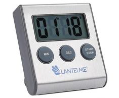 Lantelme Küchentimer digital magnetisch Edelstahl Eieruhr mit Alarm Küchentimer Kurzzeitmesser Zeitmesser 4178