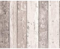 Livingwalls 855053 Mustertapete in Holzoptik Surfing und Sailing braun, creme