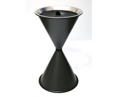 Standaschenbecher Diabola 71x40 cm, graphit, Marke: Szagato, Made in Germany (Kegel-Ascher, großer Standascher, Aschenbecher Sanduhr)