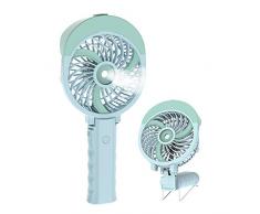 HandFan Handventilator elektrischen Ventilator-Schreibtisch USB-beweglicher Ventilator 3 Geschwindigkeits-Justage-Wind-Handventilatoren klappt Batteriebetrieben für im Freien/Spielraum/Kampieren