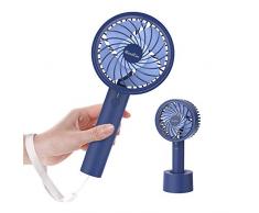 HandFan wiederaufladbarer Handventilator Batteriebetriebener persönlicher Lüfter Ladestation 2600mAh Batterie 4 Modi Super Mute Mini USB Schreibtisch Ventilator 22H Arbeitszeit für Home/Außen